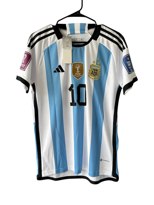 Argentina Messi #10 2022 Home Soccer Jersey Men