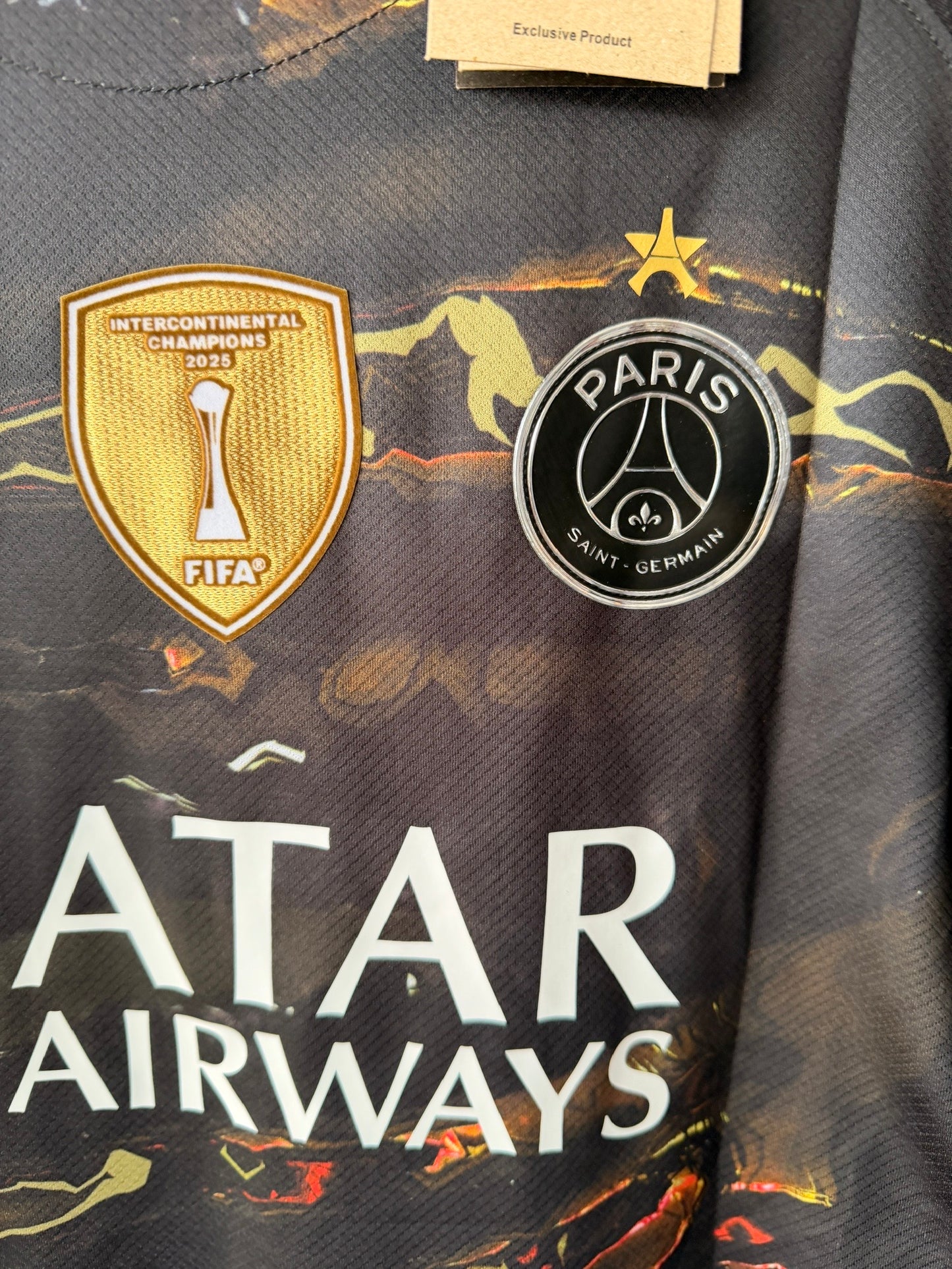 PSG Vitinha #17 2025/26 Special Edition Black Soccer Jersey Men Size