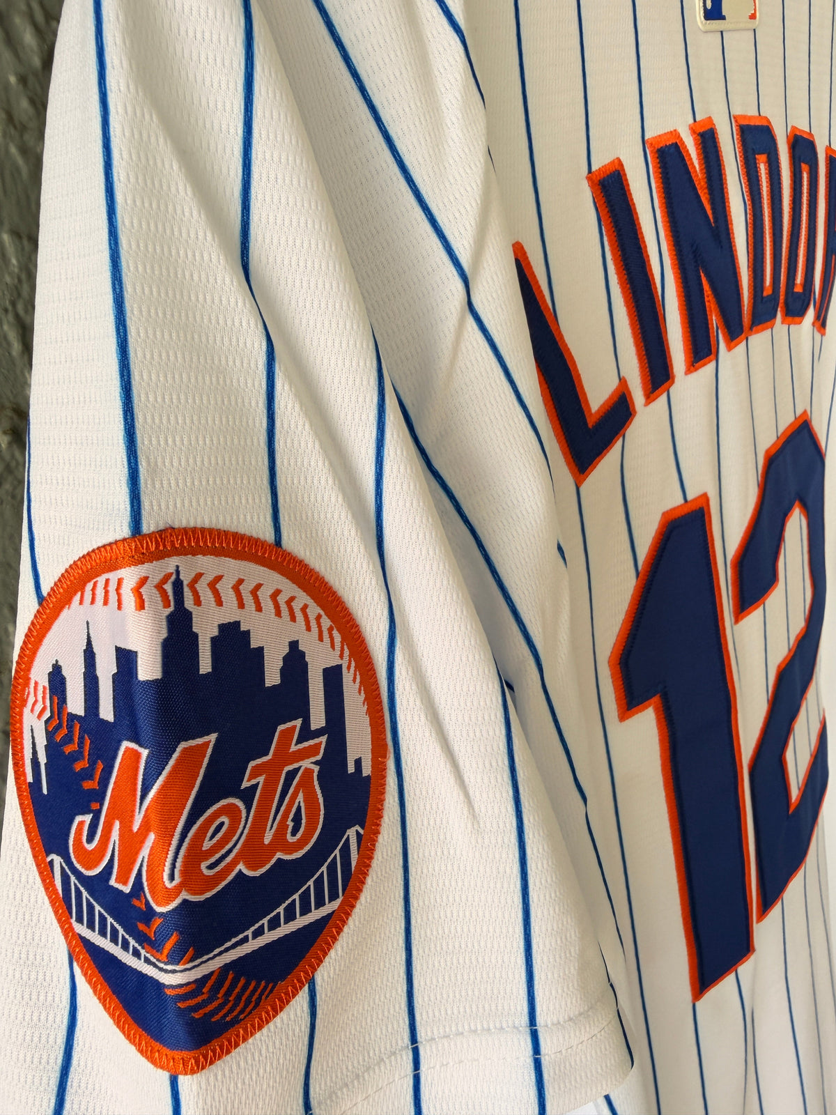New York Mets Francisco Lindor Baseball Jersey Home White Men Size
