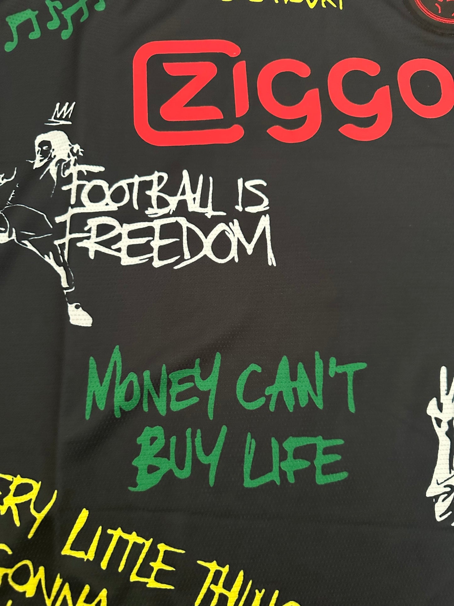 Ajax Bob Marley Special Edition Black Soccer Jersey Men