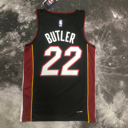 Miami Jimmy Butler #22 Black Basketball Jersey Men Plus Size