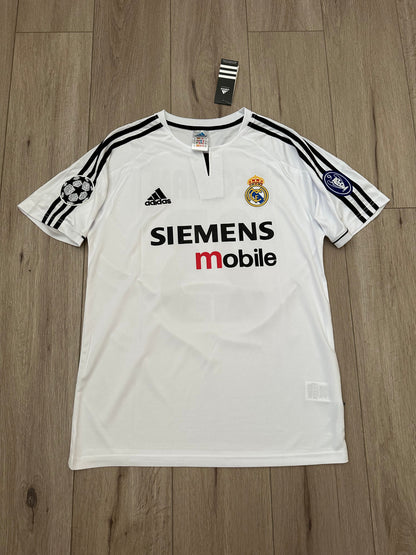 Real Madrid David Beckham #23 2003/04 Home White Retro Soccer Jersey Men Size S Deal