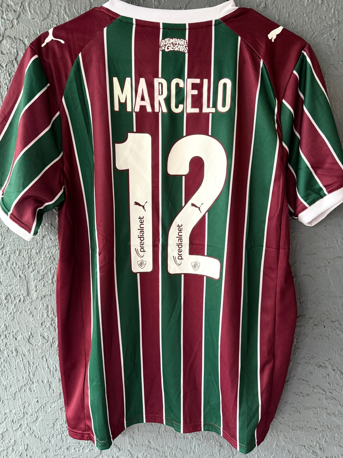 Fluminense Marcelo #12 2026/27 Home Red Green Soccer Jersey Men Size