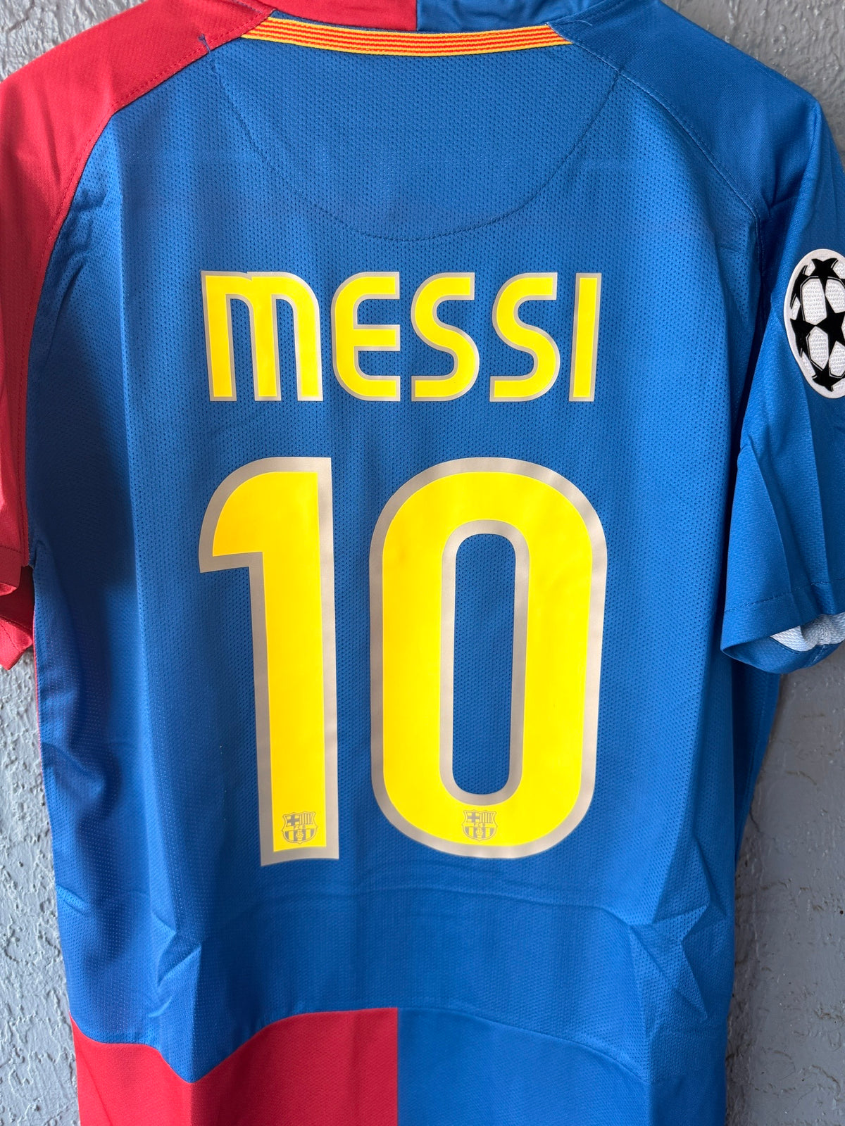 Barcelona Lionel Messi #10 Final 2009 Home Soccer Jersey Regular Men Size