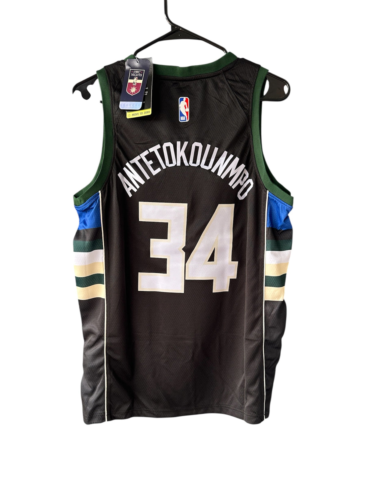 Milwaukee Giannis Antetokounmpo #34 Black Statement Basketball Jersey Men