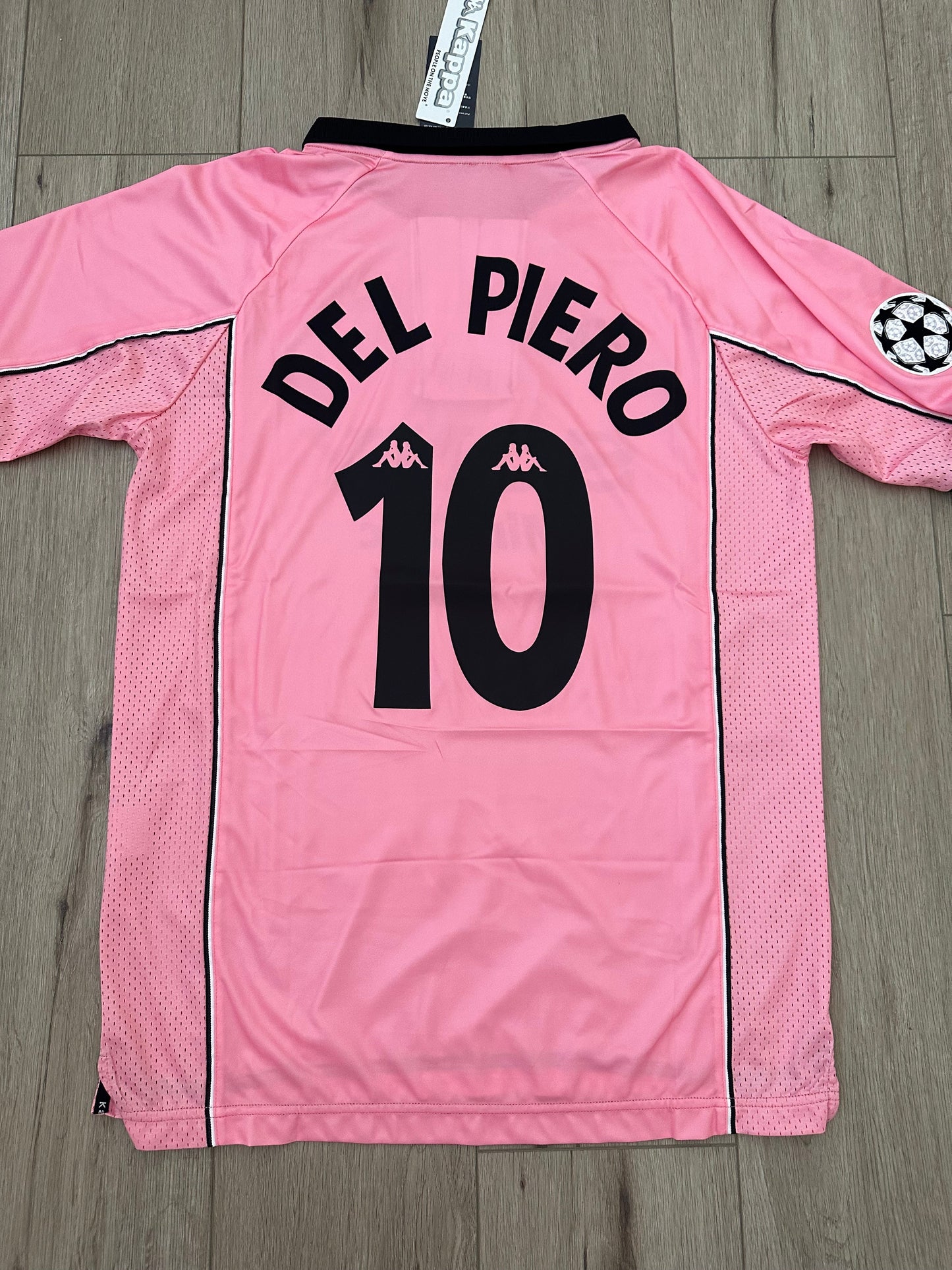 Juventus 97/98 Alessandro Del Piero #10 Retro Pink Soccer Jersey True Size Men