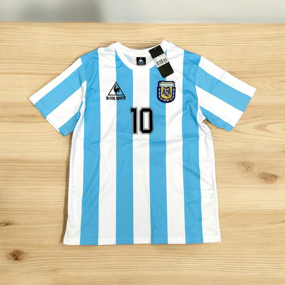 Argentina Diego Maradona #10 1986 Home Blue Retro Soccer Jersey Men