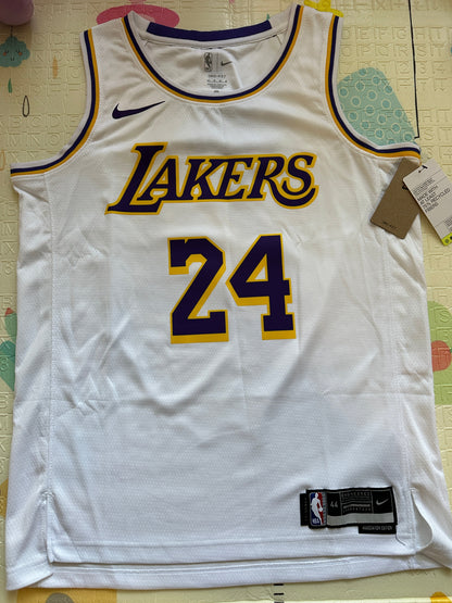 Los Angeles Kobe Bryant #24 White Basketball Jersey Men Size