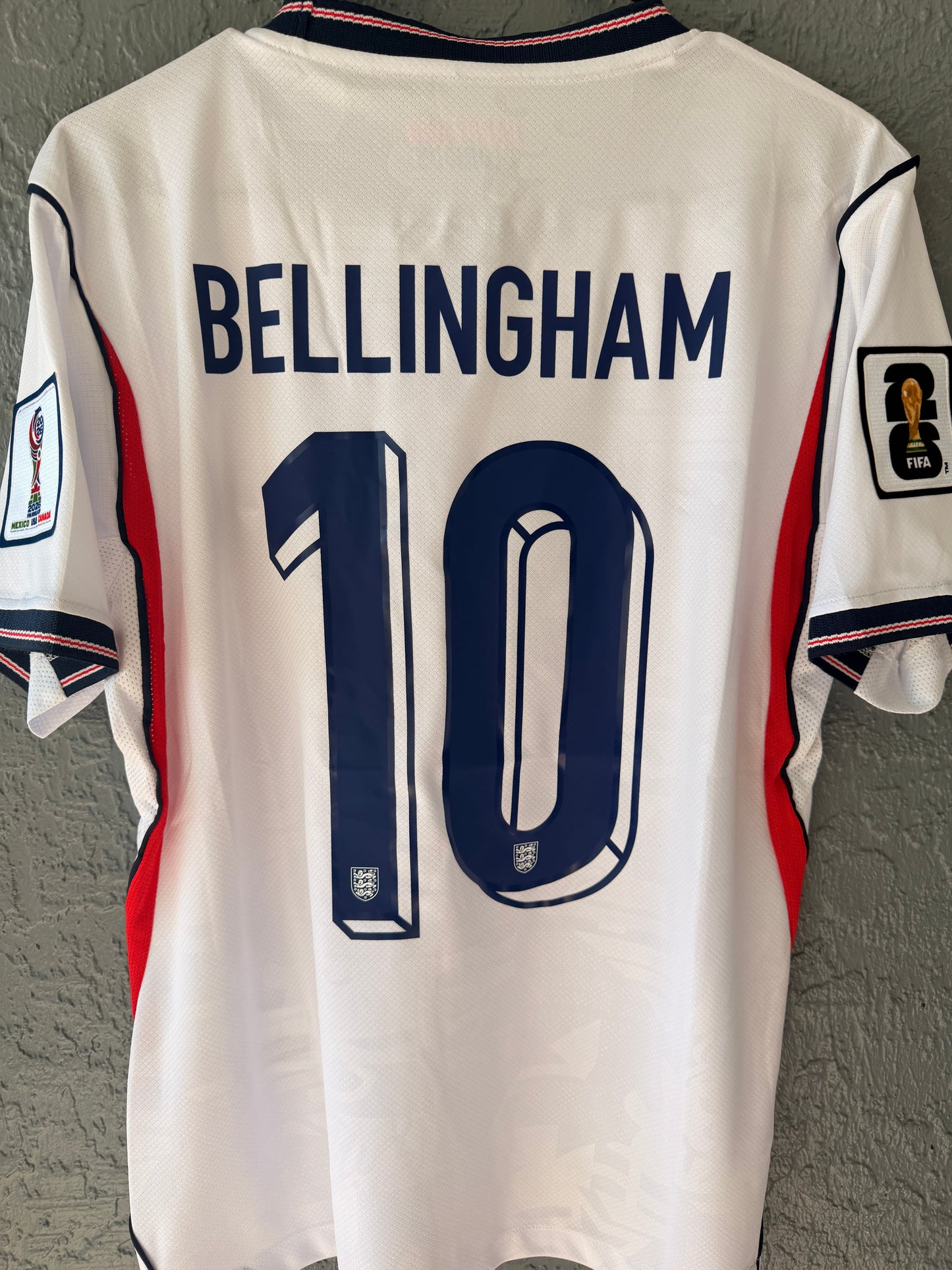 England 2026 Home Soccer Jersey – Jude Bellingham – White – Men’s