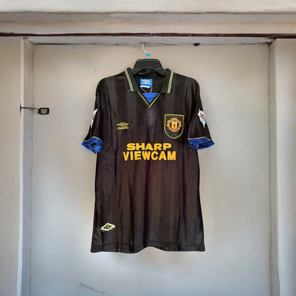 Manchester United Ryan Ryan Giggs #11 Black Away Retro Soccer Jersey 93/94 Men