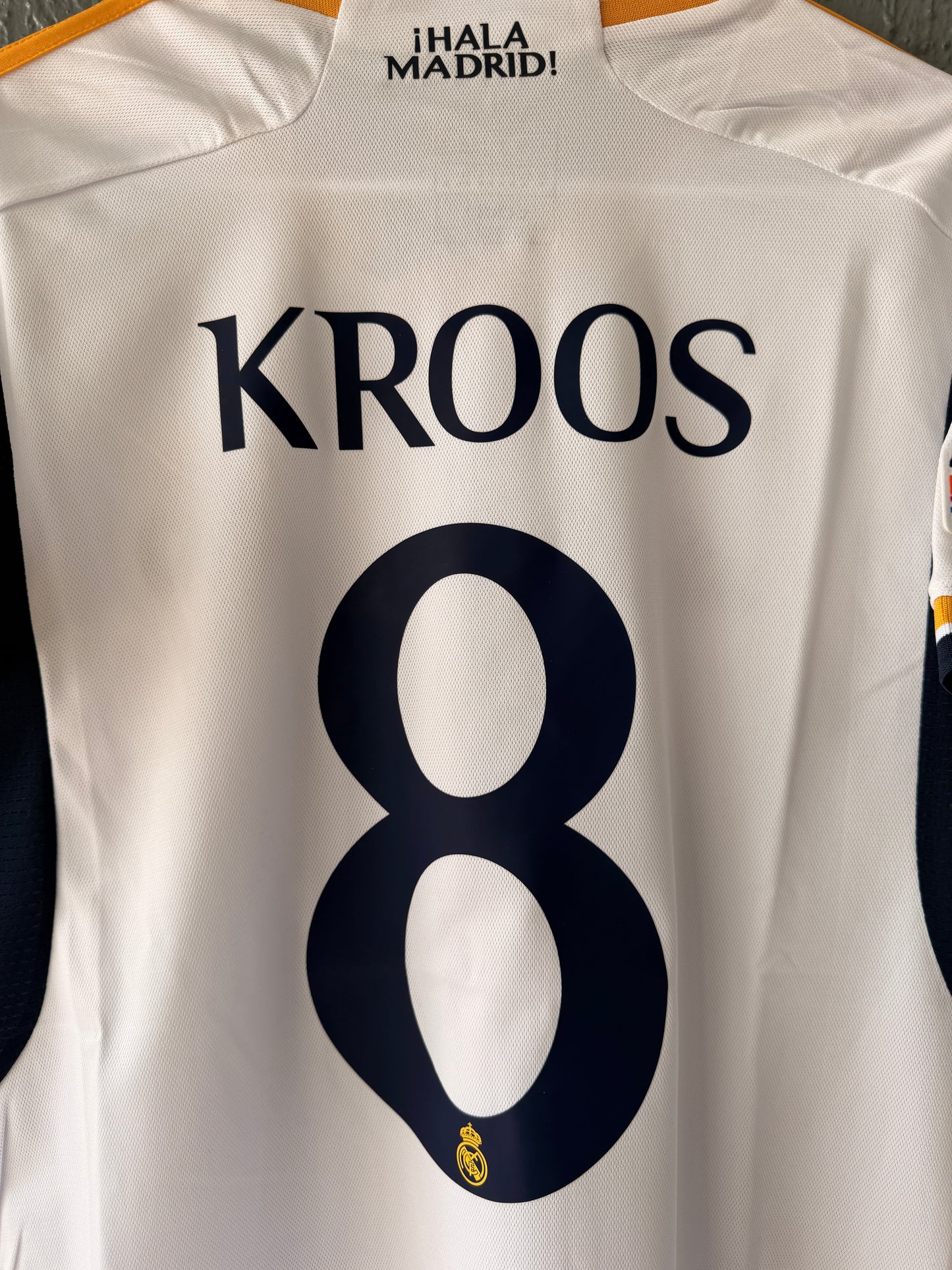 Real Madrid Final 2024 Toni Kroos #8 Home White Soccer Jersey Men Shirt Size
