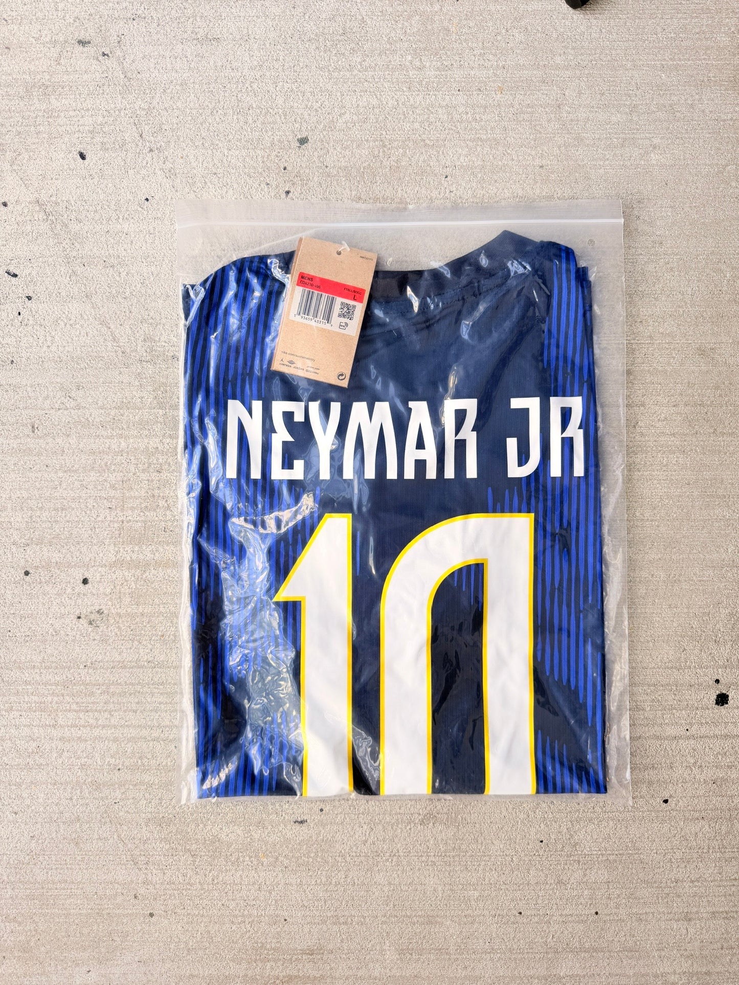 Brazil Neymar Jr #10 2026 Away Blue Soccer Jersey Men