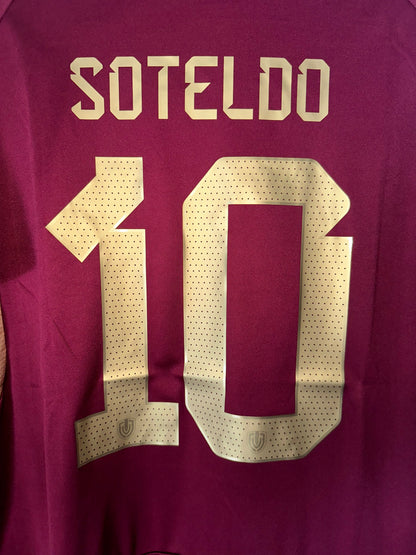 Venezuela Yeferson Soteldo #10 2024 Home Red Soccer Jersey Men Size XL Deal
