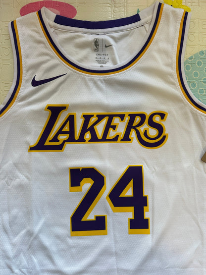 Los Angeles Kobe Bryant #24 White Basketball Jersey Men Size