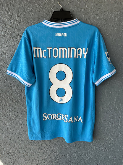 Napoli McTominay #8 2025/26 Home Blue Soccer Jersey Men