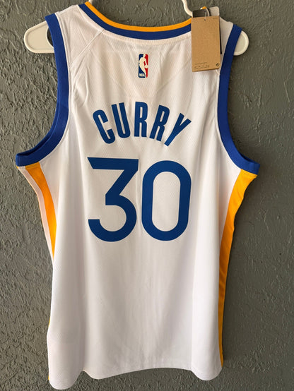 Warriors Stephen Curry #30 White Basketball Jersey Men