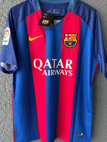Barcelona 2016/2017 Messi Home Soccer Jersey Men
