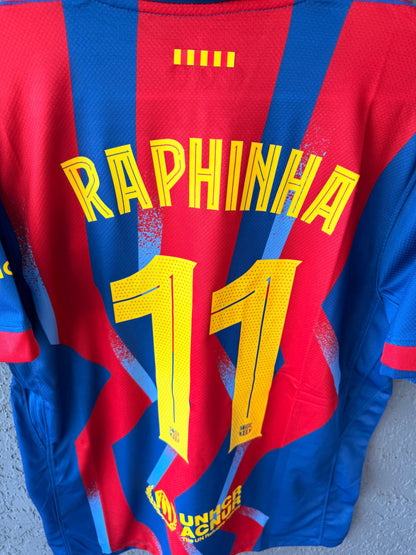 Barcelona 2026 Super Cup Final Soccer Jersey – Raphinha #11 – Men’s