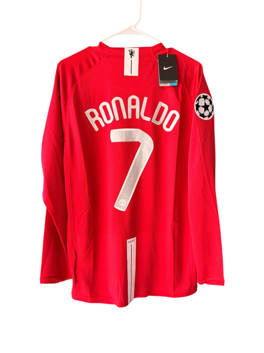 Manchester United 2008 UCL Final Retro Soccer Jersey – Cristiano Ronaldo #7 – Home Red – Men