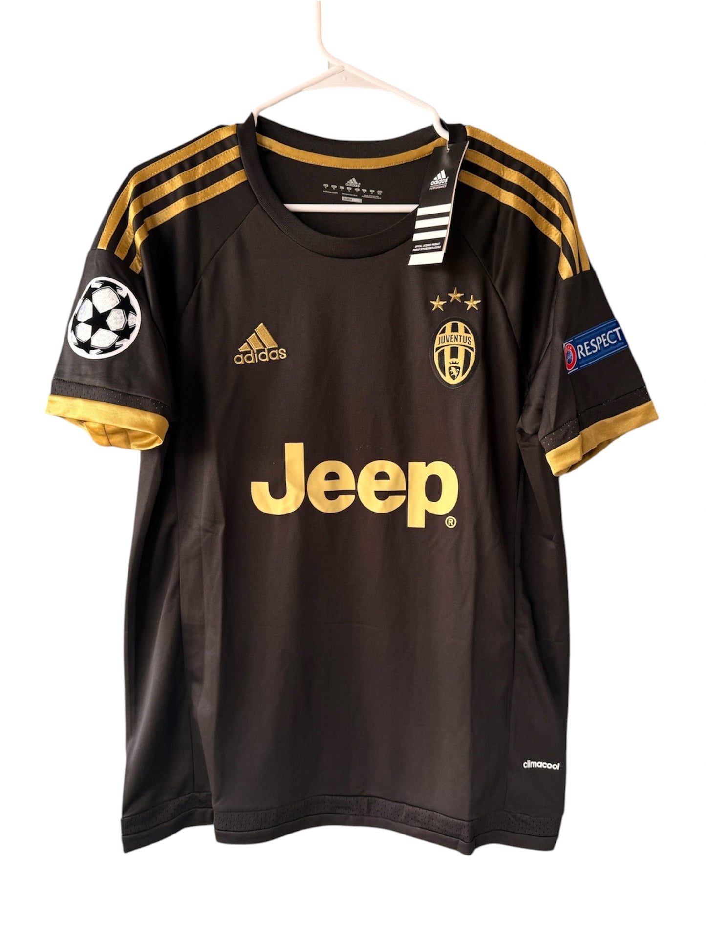 Juventus Paulo Dybala #21 2015/16 Away Black Retro Soccer Jersey Men Size