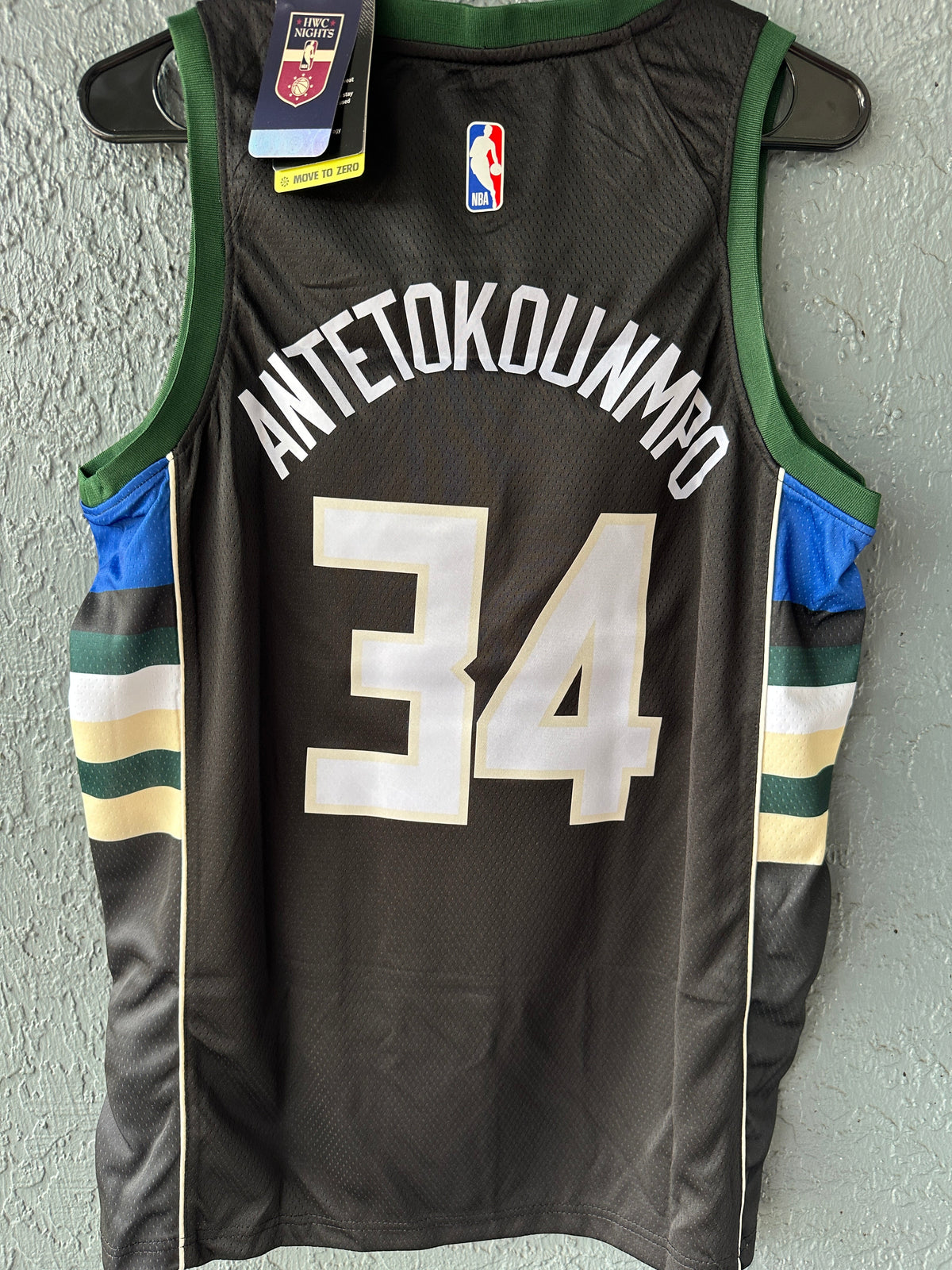 Milwaukee Giannis Antetokounmpo #34 Black Statement Basketball Jersey Men