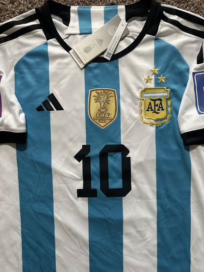 Argentina Messi #10 2022 Home Soccer Jersey Men