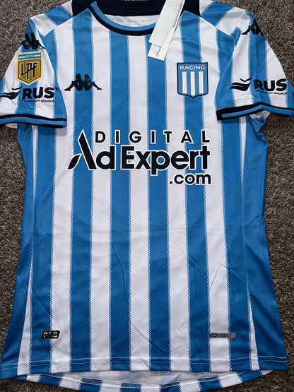 Racing Quintero Jersey Home Blue #8 Player Version Men size