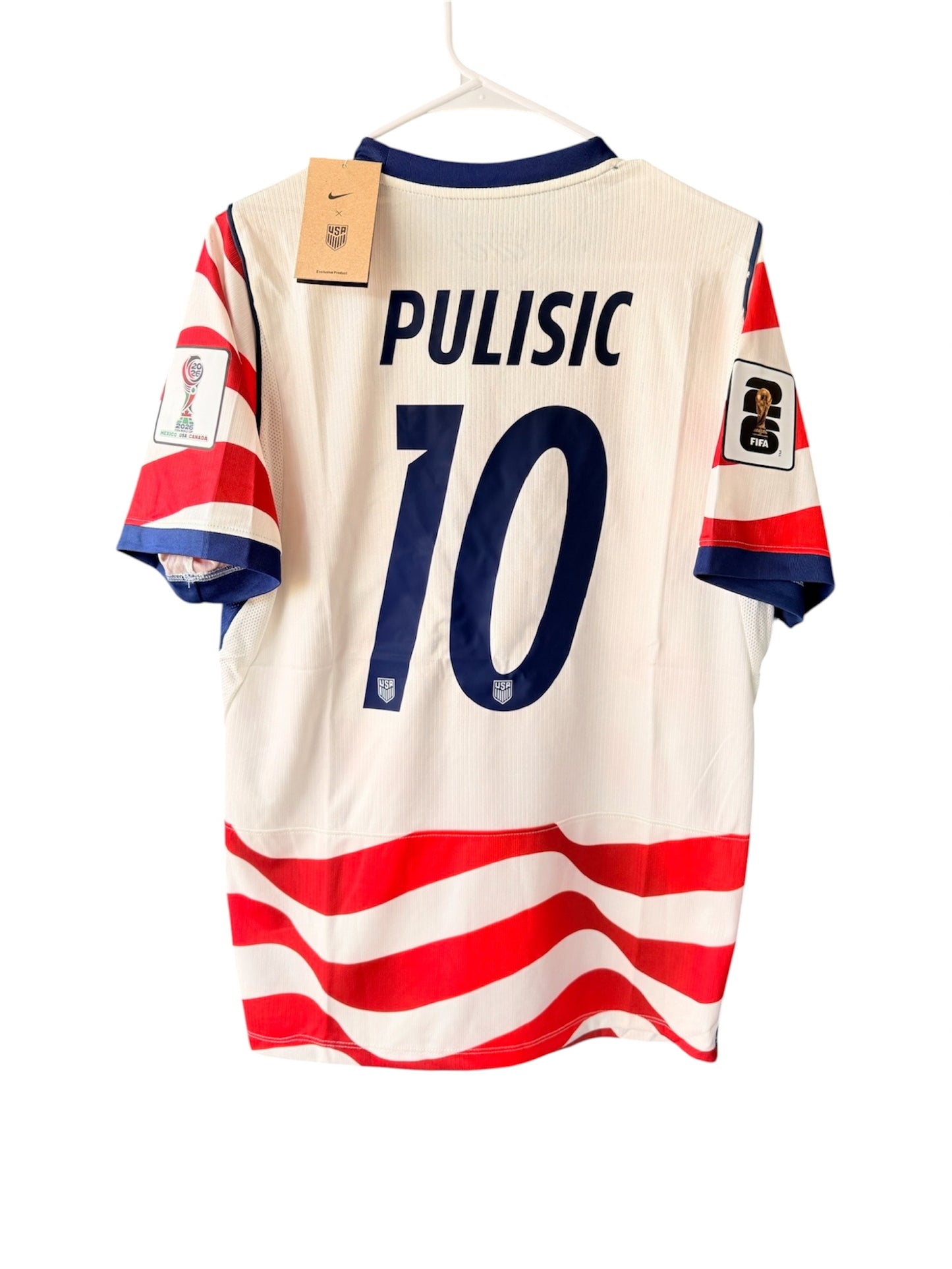 USA Pulisic #10 2026 Home White Red Soccer Jersey Men
