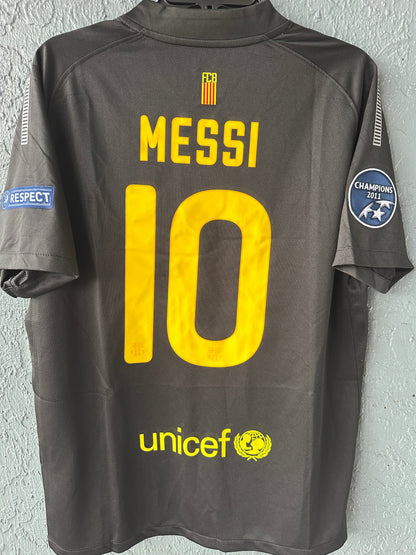 Barcelona Retro Jersey 2011/12 Away Black UCL – Lionel Messi #10 – Men’s