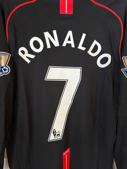 Manchester United 2007/08 Away Retro Soccer Jersey – Cristiano Ronaldo #7 – Long Sleeve
