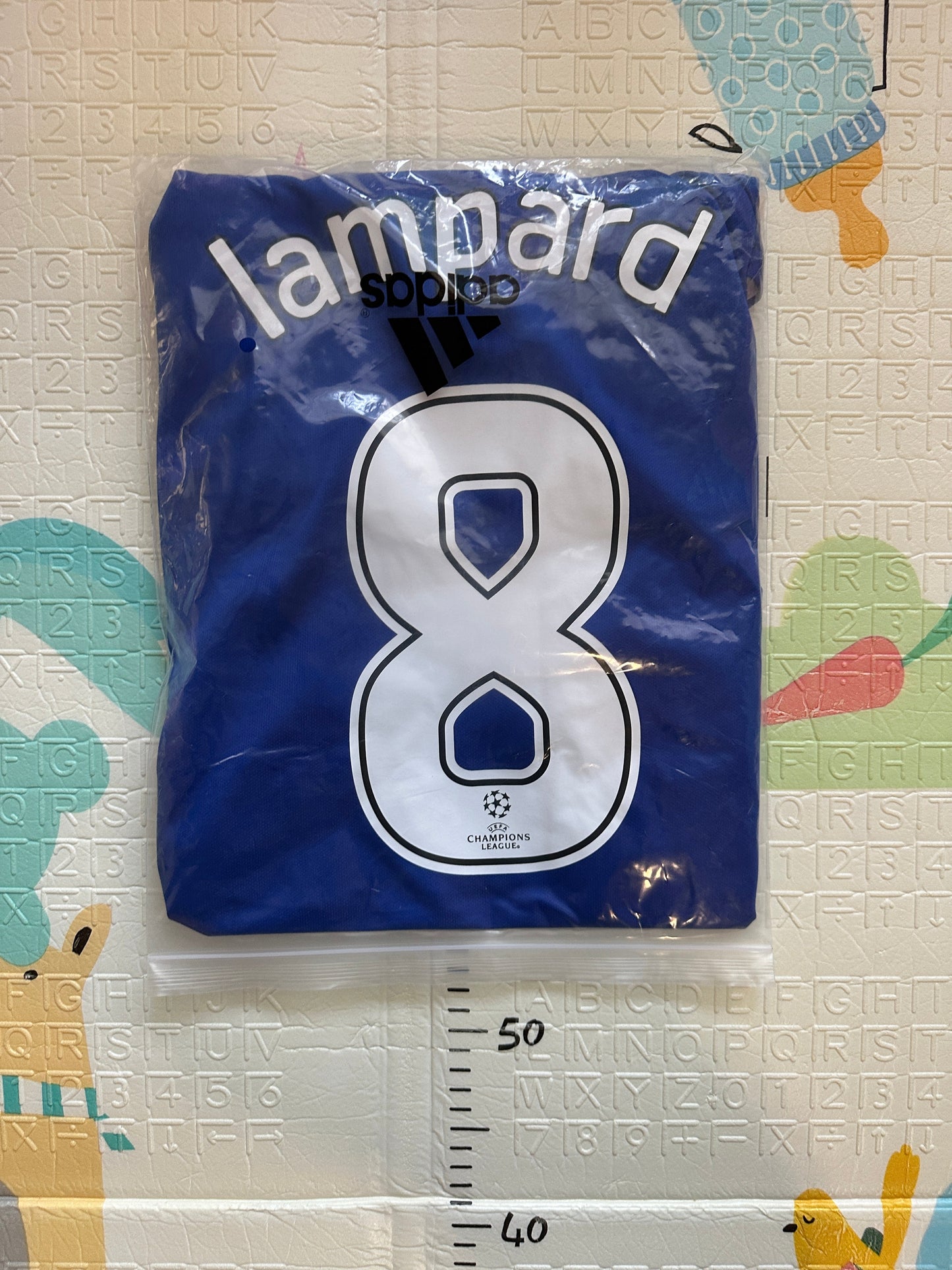 Chelsea Lampard Final Champions Soccer Jersey 2008 Blue Size Regular Men