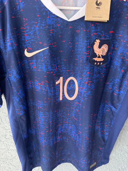 France Kylian Mbappe #10 2026 Blue Soccer Jersey Men