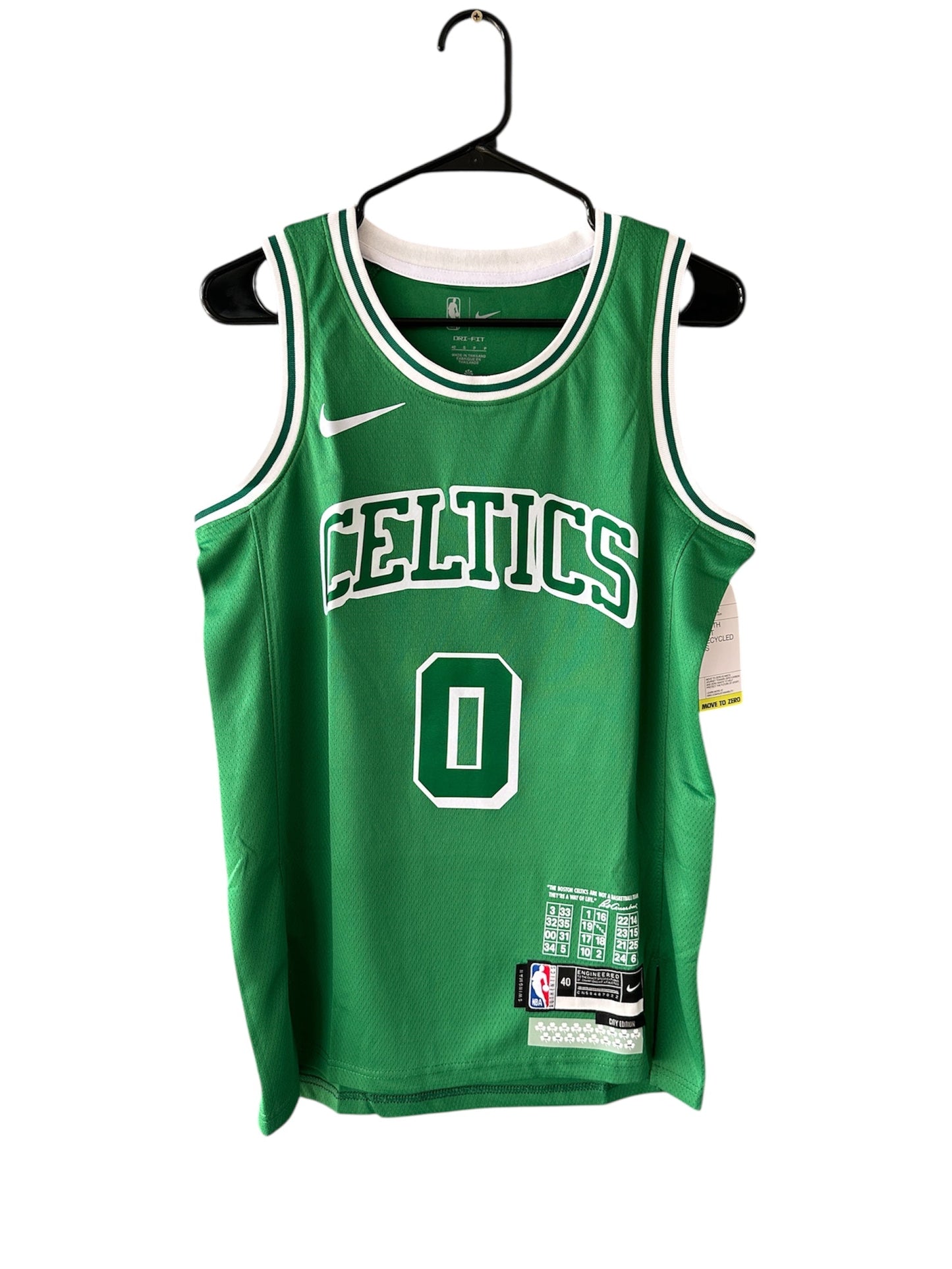 Boston Jayson Tatum #0 Green Retro Basketball Jersey Men
