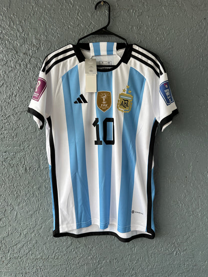 Argentina Messi #10 2022 Home Soccer Jersey Men