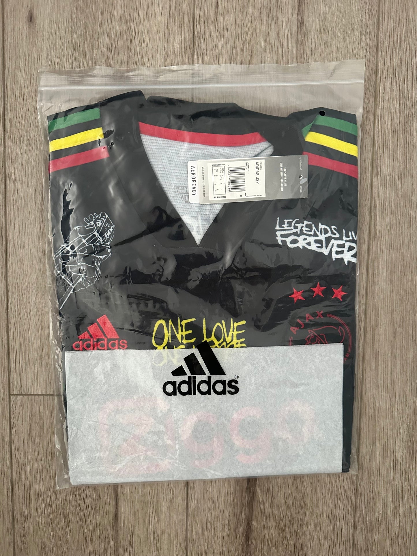 Ajax Bob Marley Special Edition Black Soccer Jersey Men