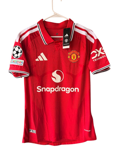 Manchester United Mbeumo #17 2026/27 Home Red Soccer Jersey Player Version Men Size