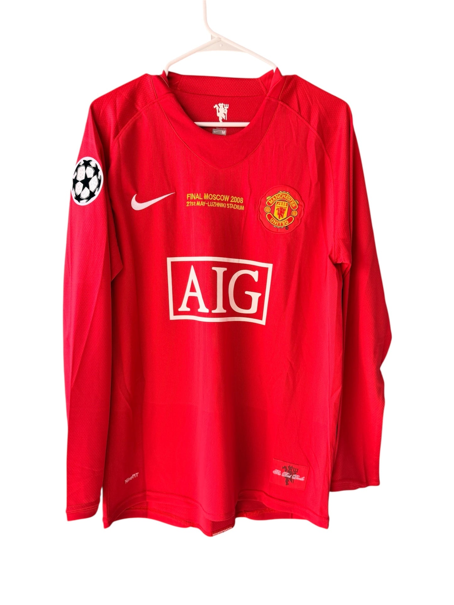 Manchester United 2008 UCL Final Retro Soccer Jersey – Cristiano Ronaldo #7 – Home Red – Men