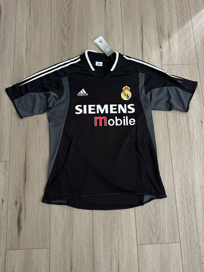 Real Madrid Luis Figo #10 2004/05 Black Away Retro Soccer Jersey Men