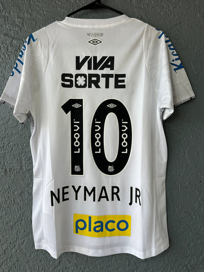 Santos Neymar Jr #11 2024/25 Home White Soccer Jersey Men