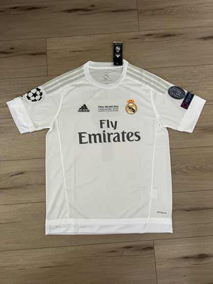 Real Madrid Cristiano Ronaldo #7 Soccer Jersey 2016 Home White Men