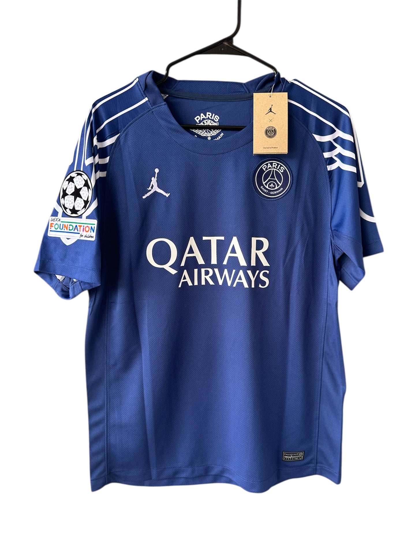 PSG Dembele #10 Third Blue 2024/25 Soccer Jersey UCL Men Size