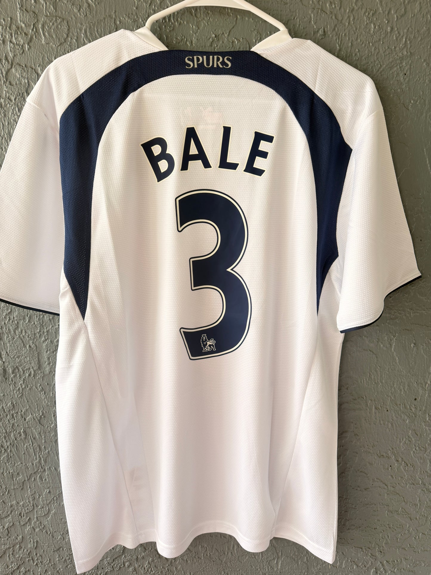 Tottenham Gareth Bale #3 2007/08 Home White Retro Soccer Jersey Men