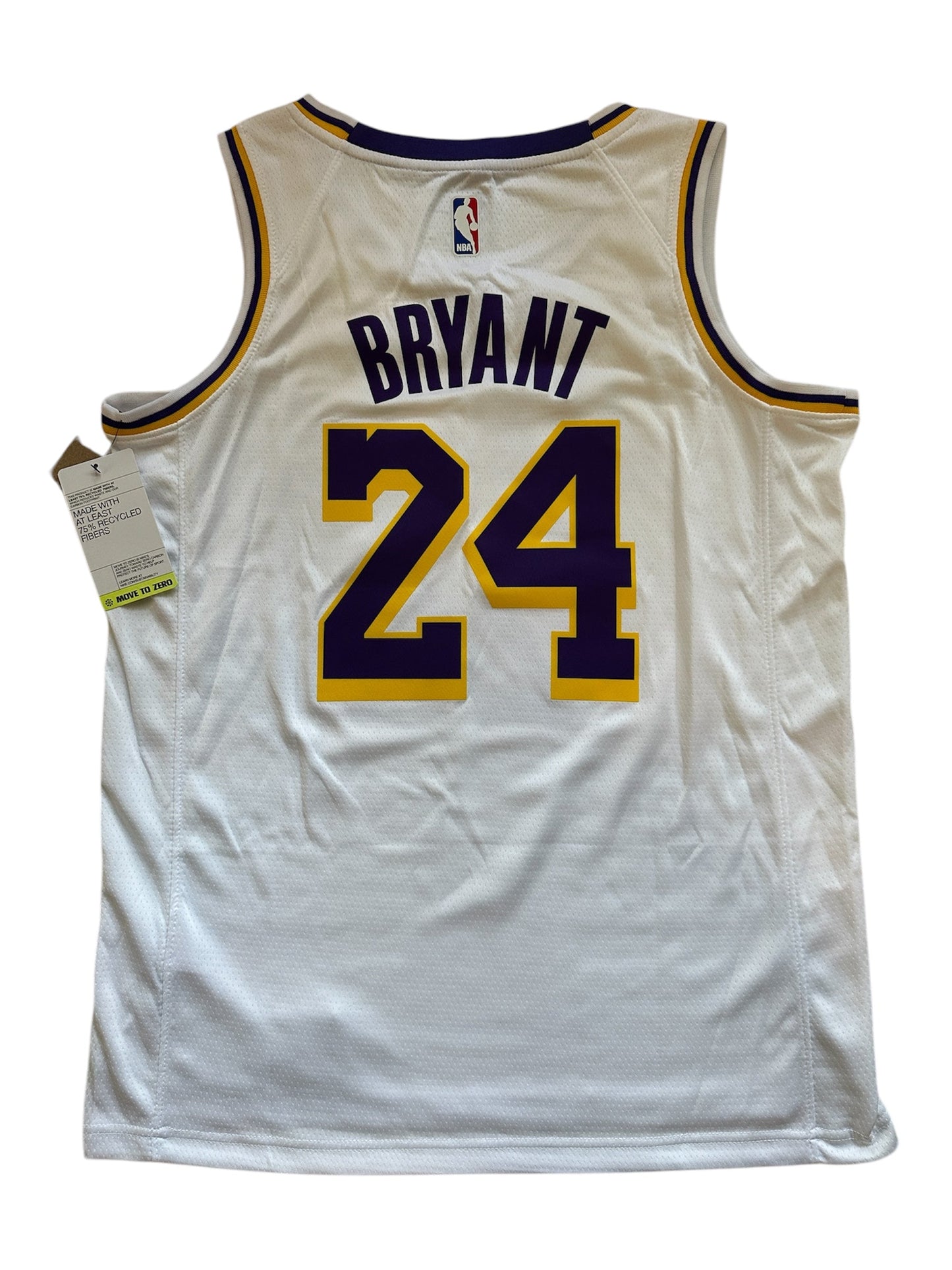 Los Angeles Kobe Bryant #24 White Basketball Jersey Men Size