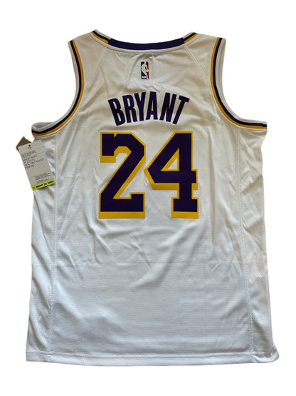 Los Angeles Kobe Bryant #24 White Basketball Jersey Men Size