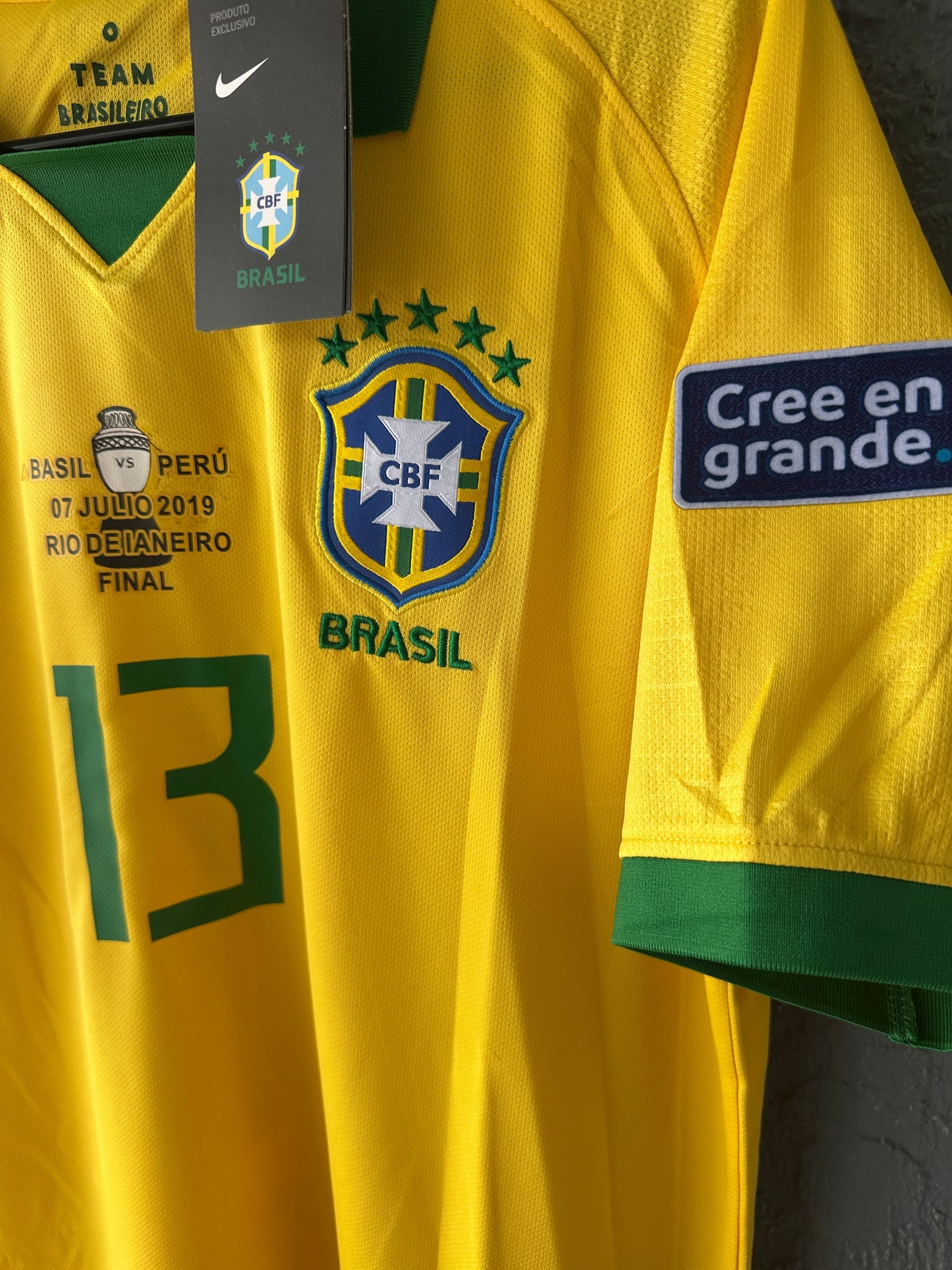 Brazil Dani Alves Jersey 2019 Final Amrican Cup