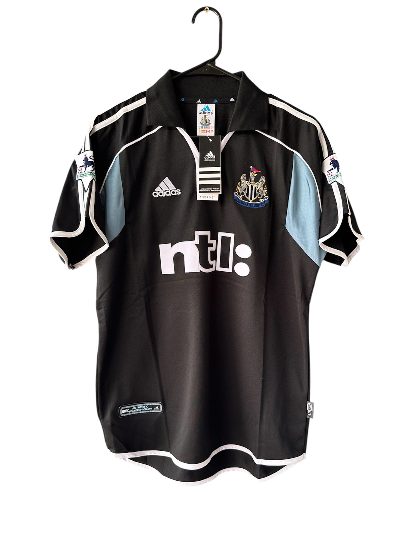 Newcastle Shearer #9 Black Away Jersey – Classic Vintage Kit