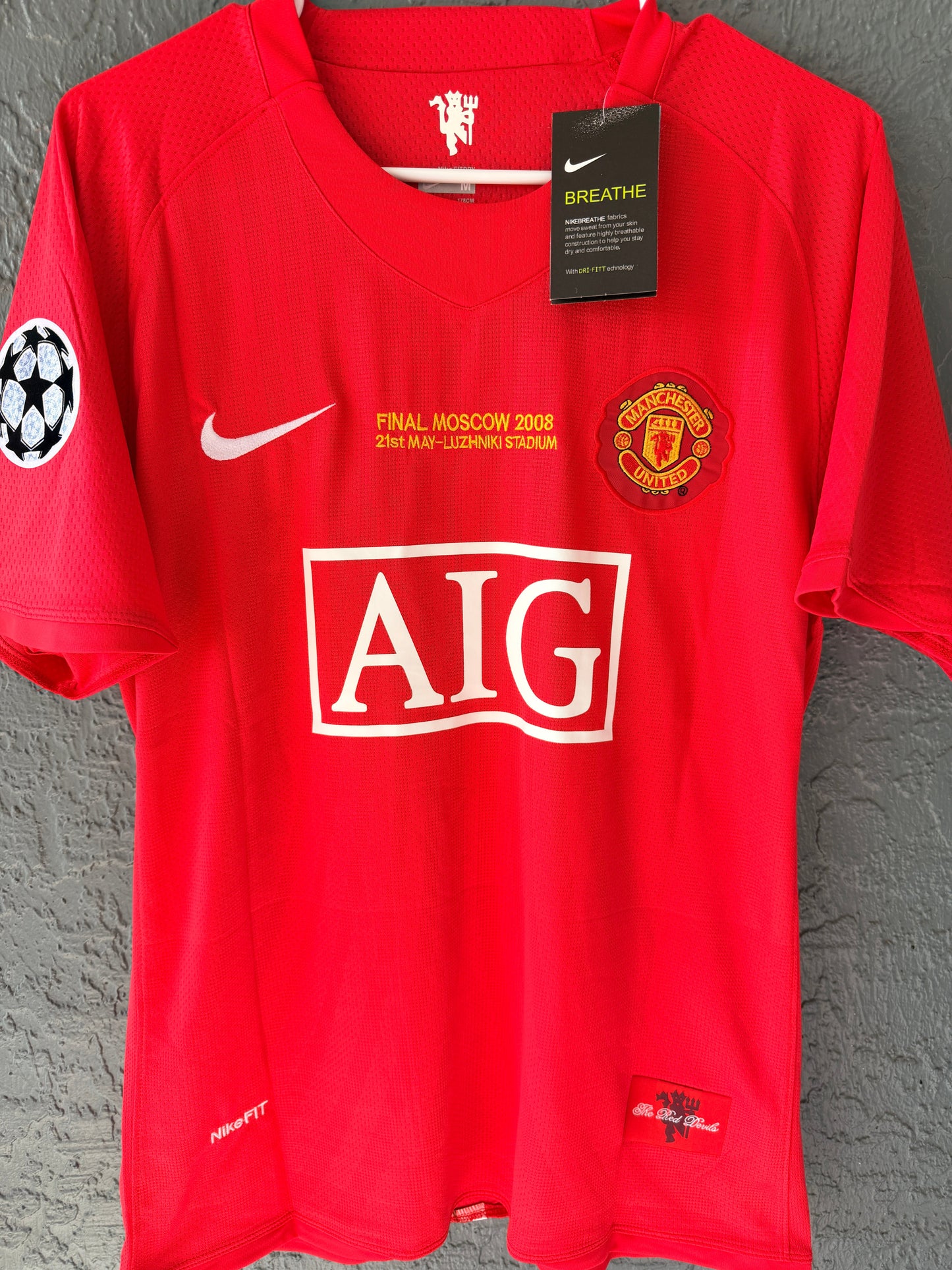 Manchester United Wayne Rooney #10 Retro Soccer Jersey Red Home UCL Final Men