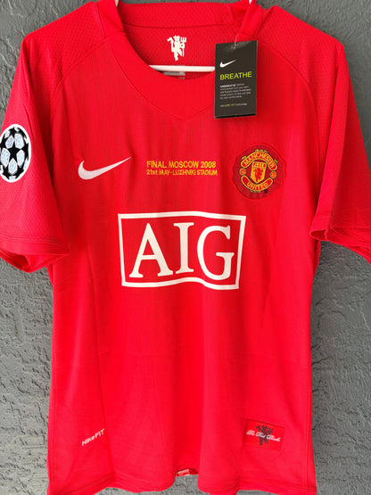 Manchester United Wayne Rooney #10 Retro Soccer Jersey Red Home UCL Final Men