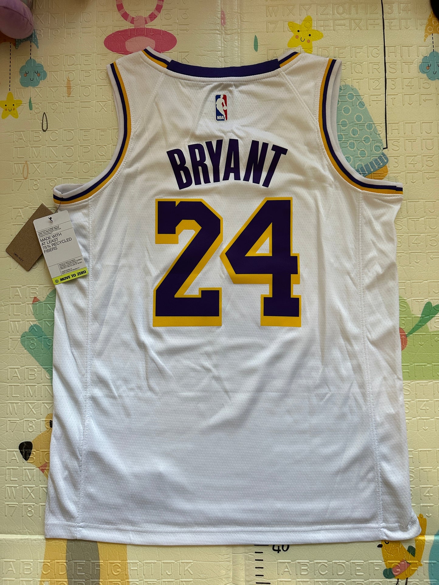 Los Angeles Kobe Bryant #24 White Basketball Jersey Men Size