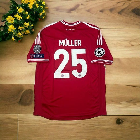Bayern Munich Thomas Muller #25 Red Soccer Jersey Final 2013